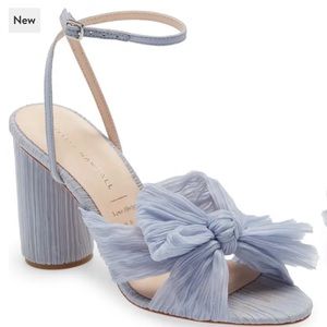 Loeffler Randall Blue Camellia Knotted Sandal